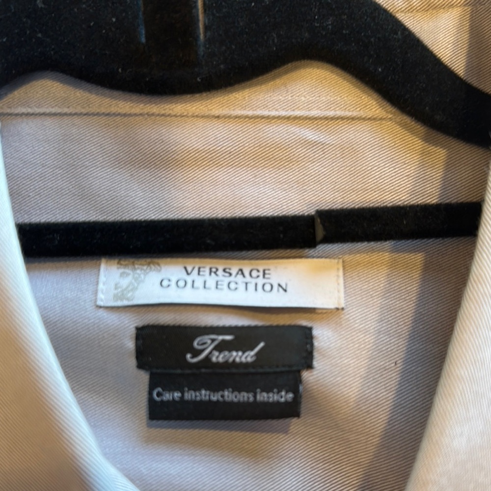 Versace Collection Trendy light grey light cotton Shirt